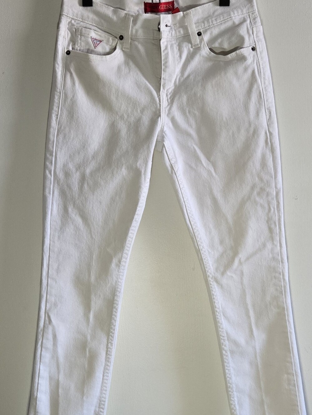 Y2K Guess Orihinals Pascal White Skinny Jeans 30x30